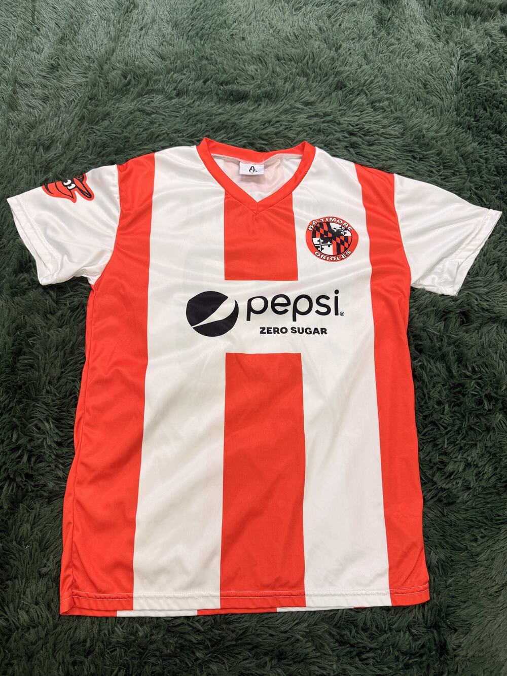 Baltimore Orioles Birdland FC SGA Jersey "O's" White Orange #23 Size M MLB
